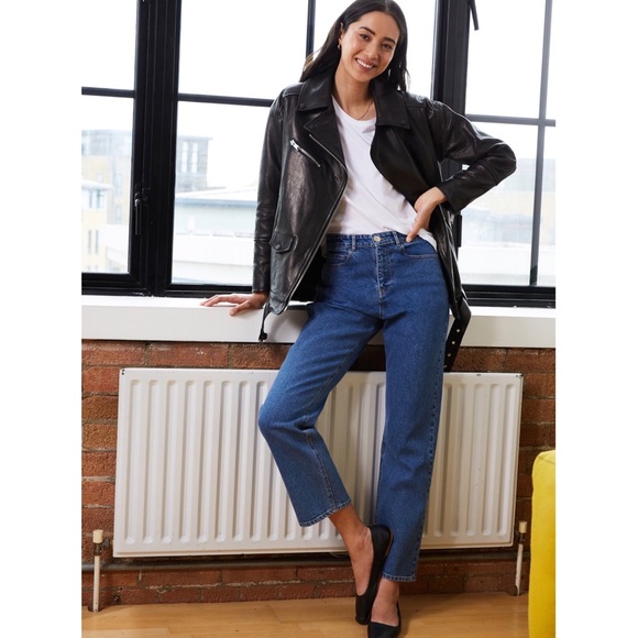 BAUKJEN 'Alma Vegetable Tanned Leather Biker Jacket' in Black - Picture 4 of 15